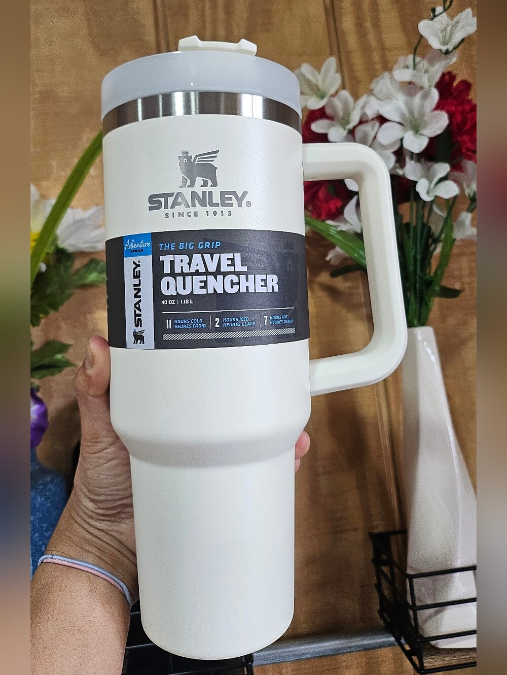 OG Stanley - 40 oz. Adventure Quencher Tumbler (White) -  NWT!